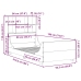 Cama con estantería sin colchón madera maciza 90x190 cm