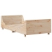 Cama con estantería sin colchón madera maciza 90x190 cm