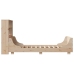 Cama con estantería sin colchón madera maciza 90x190 cm