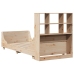 Cama con estantería sin colchón madera maciza 90x190 cm