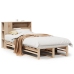 Cama con estantería sin colchón madera maciza 90x190 cm