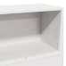 Cama con estantería sin colchón madera maciza blanca 90x190 cm