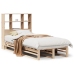 Cama con estantería sin colchón madera maciza 90x200 cm