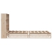 Cama con estantería sin colchón madera maciza 90x200 cm