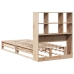 Cama con estantería sin colchón madera maciza 90x200 cm