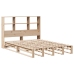 Cama con estantería sin colchón madera maciza 160x200 cm