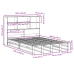 Cama con estantería sin colchón madera maciza 160x200 cm