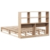 Cama con estantería sin colchón madera maciza 160x200 cm