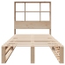 Cama con estantería sin colchón madera maciza 90x190 cm