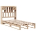 Cama con estantería sin colchón madera maciza de pino 100x200cm