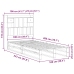 Cama con estantería sin colchón madera maciza de pino 100x200cm
