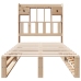 Cama con estantería sin colchón madera maciza de pino 100x200cm