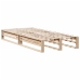 Cama con estantería sin colchón madera maciza de pino 100x200cm