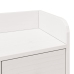 Cama con estantería sin colchón madera maciza blanca 160x200 cm