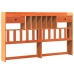 Cama con estantería sin colchón madera maciza marrón 180x200cm