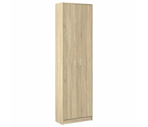 Armario de pasillo madera ingeniería roble Sonoma 55x25x189 cm