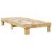 Estructura de cama sin colchón 90x200 cm madera maciza roble