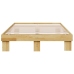 Estructura de cama sin colchón 120x200 cm madera maciza roble