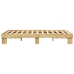 Estructura de cama sin colchón 120x200 cm madera maciza roble