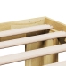 Estructura de cama sin colchón 120x200 cm madera maciza roble