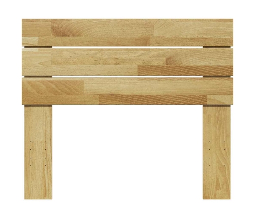 Cabecero de cama 75 cm madera maciza roble