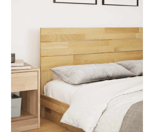 Cabecero de cama 135 cm madera maciza roble