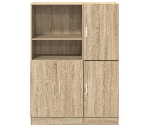 Set de muebles de cocina 2 pzas madera ingeniería roble sonoma