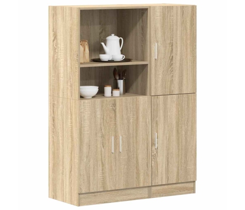 Set de muebles de cocina 2 pzas madera ingeniería roble sonoma