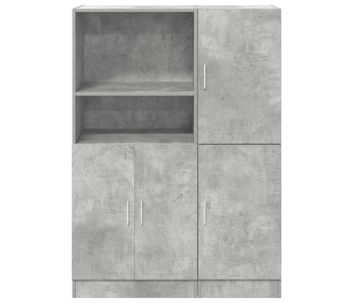 Set de muebles de cocina 2 pzas madera ingeniería gris hormigón