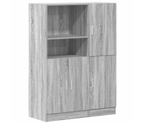 Set de muebles de cocina 2 pzas madera ingeniería gris sonoma