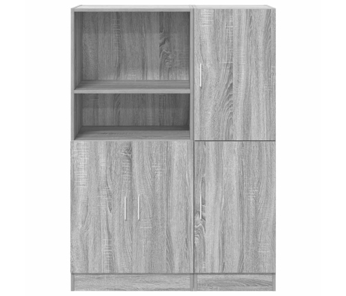 Set de muebles de cocina 2 pzas madera ingeniería gris sonoma