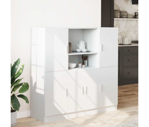 Mueble de cocina 3 piezas madera contrachapada blanca