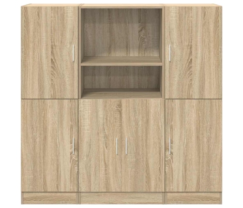 Set de muebles de cocina 3 pzas madera ingeniería roble sonoma