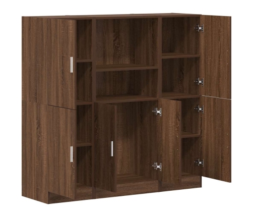 Set de muebles de cocina 3 pzas madera ingeniería roble marrón