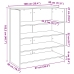 Mostrador de recepción blanco 100x50x103,5 cm madera ingeniería