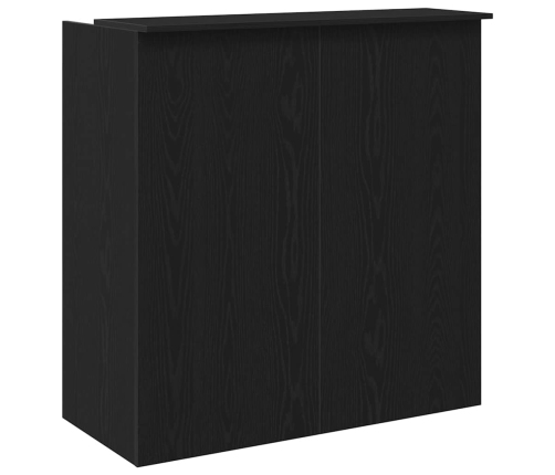 Mostrador de recepción roble negro 100x50x103,5 cm