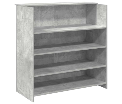 Mostrador de recepción gris hormigón 100x50x103,5 cm