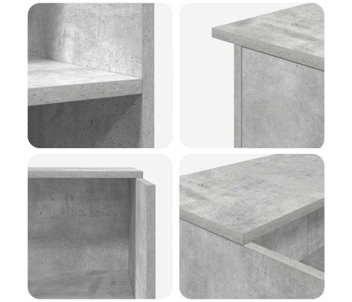 Mostrador de recepción gris hormigón 100x50x103,5 cm