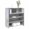 Mostrador de recepción gris hormigón 100x50x103,5 cm