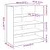 Mostrador de recepción roble ahumado 100x50x103,5 cm