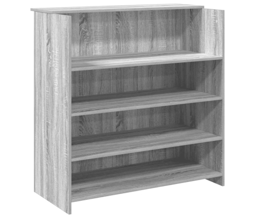 Mostrador de recepción sonoma gris 100x50x103,5 cm