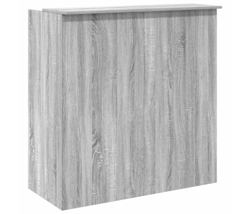 Mostrador de recepción sonoma gris 100x50x103,5 cm