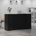 Mostrador de recepción roble negro 180x50x103,5 cm