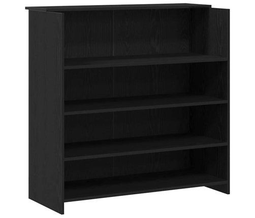 Mostrador de recepción roble negro 180x50x103,5 cm