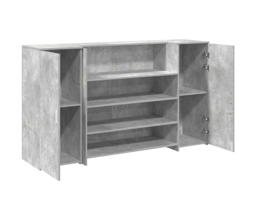 Mostrador de recepción gris hormigón 180x50x103,5 cm