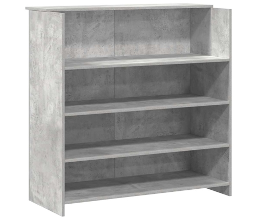 Mostrador de recepción gris hormigón 180x50x103,5 cm