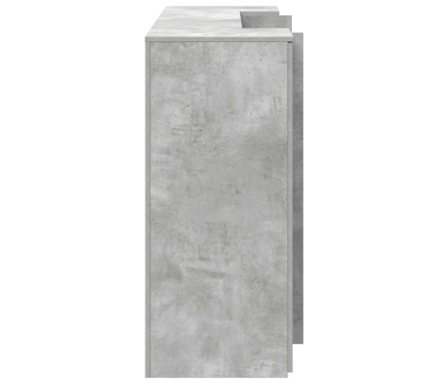 Mostrador de recepción gris hormigón 180x50x103,5 cm