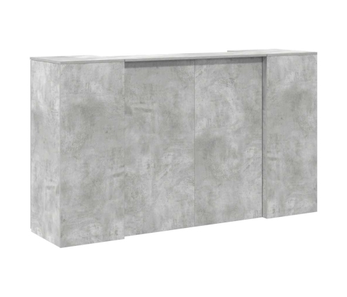 Mostrador de recepción gris hormigón 180x50x103,5 cm