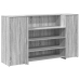 Mostrador de recepción sonoma gris 180x50x103,5 cm