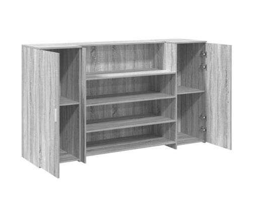 Mostrador de recepción sonoma gris 180x50x103,5 cm